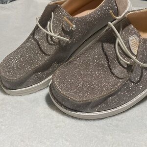 Hey Dude Wendy Metallic Sparkle Rose Gold